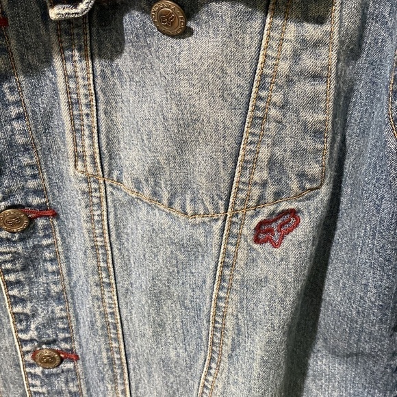 Fox Racing Jean Jacket Vintage EUC - Picture 4 of 14